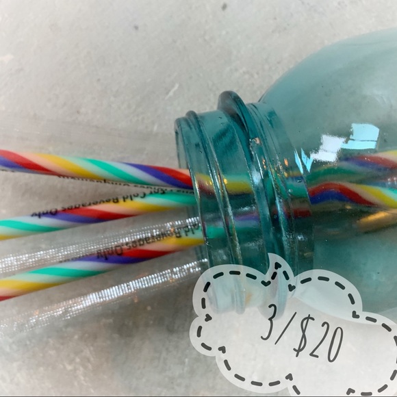 3 Starbucks Rainbow Straws - Picture 3 of 4